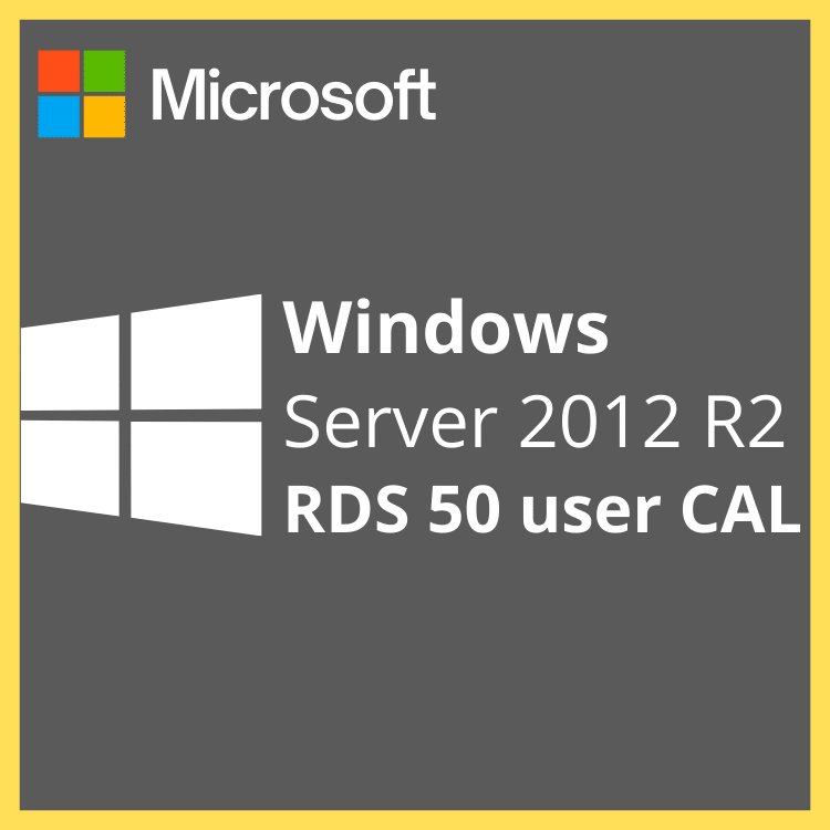 windows server 2012 R2 RDS 50 user CAL